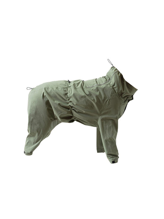 HKM-0473661 Waterproof and Windproof Leisure Suit in Off-White Moss Green