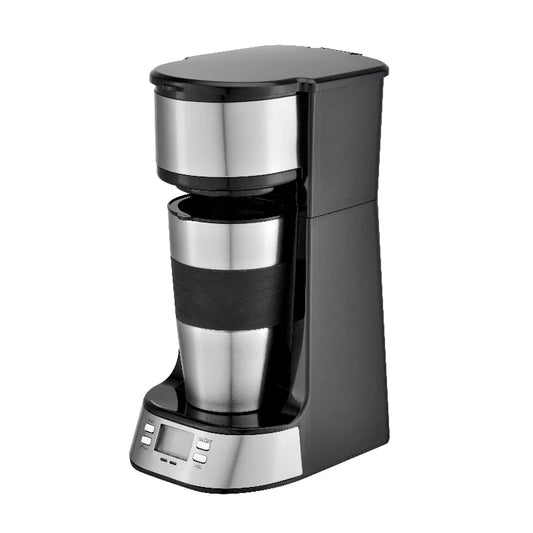 HKM-047955 Single Serve Drip Coffee Maker with Digital Controls for Convenient Brewing