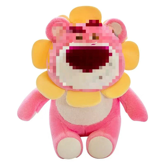 HKM-050515 Cute Strawberry Bear Plush Toy - Soft Stuffed Doll for Kids, Ideal for Birthdays and Holidays, Various Sizes Available
