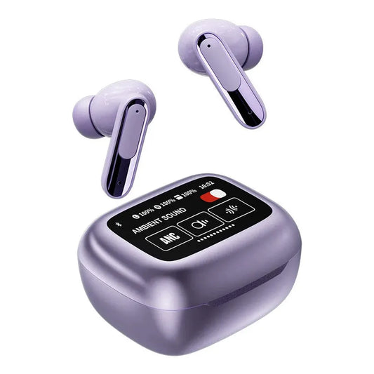 HKM-050835 TWS In-Ear Headset with Smart Touch Screen, Bluetooth Connectivity, LED Battery Indicator