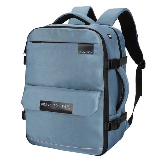 HKM-052051 Waterproof Nylon Laptop Backpack with USB Charging Port and Large Capacity for Students