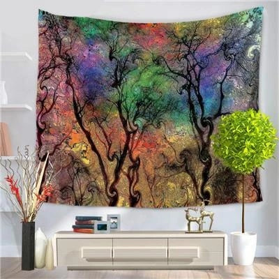 HKM-056979 Digital Printed Plush Fabric Tapestry Tarpaulin, 100% Polyester Fiber