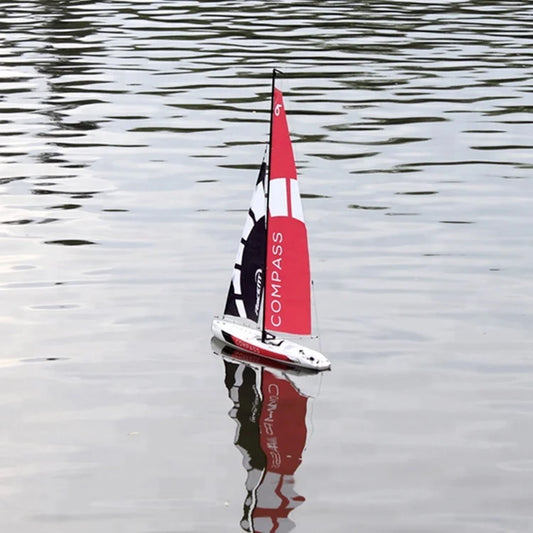 HKM-057875 Volantex COMPASS RTR Remote Control Sailboat - Durable ABS Plastic RC Pool Boat
