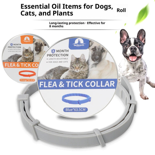 HKM-0585149 Adjustable Anti-Bite Collar for Dogs and Cats - Monochrome PVC Design, Available in Four Colors
