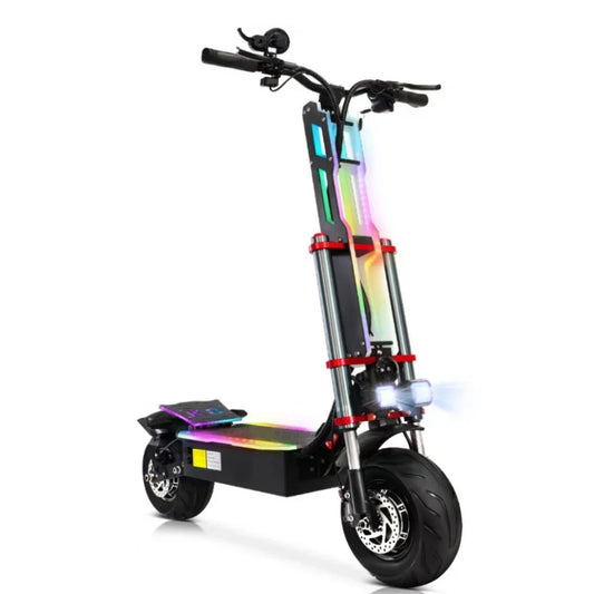 HKM-059603 Electric Folding Mobility Scooter, 60V 38Ah Lithium Battery, Waterproof, Full Suspension, 80-100km Range