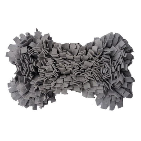 HKM-059923 Durable Flannel Bone Toy Training Mat for Dogs - Available in Yellow and Gray