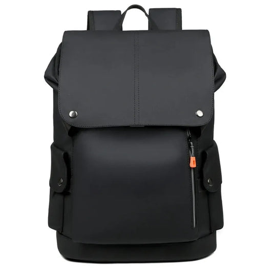 HKM-060947 Luxury Waterproof Laptop Backpack with Breathable Shoulder Straps and USB Charging Port