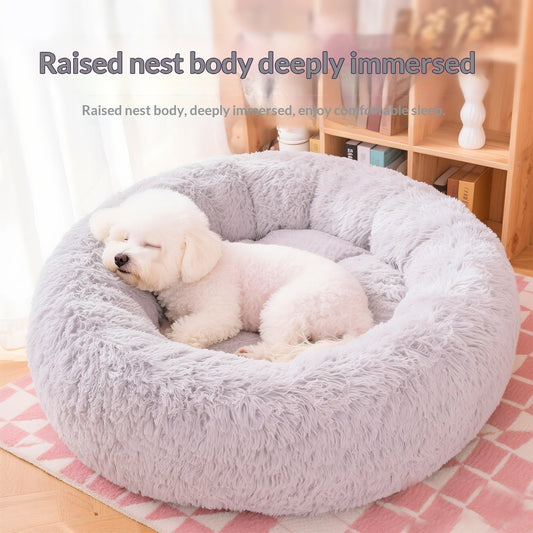 HKM-0627645 Warm Suede Dog Sleeping Kennel in Multiple Colors and Sizes