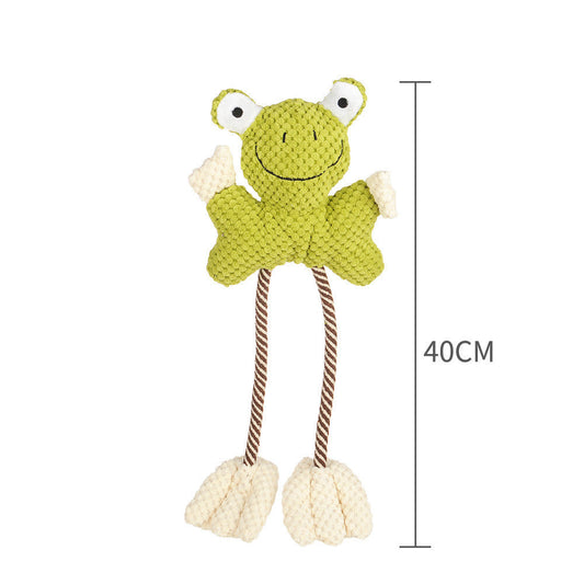 HKM-0684989 Pet Plush Vocal Toy - Bite-Resistant Multi-Texture Interactive Companion