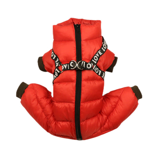 HKM-0687805 Thickened Cotton Thermal Clothing for Dogs in Sizes 10 to 18