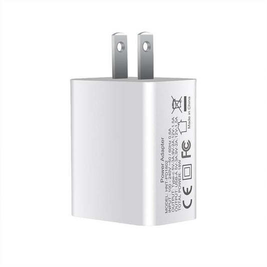 HKM-070803 FDGAO 18W Fast Charging USB Type-C Dual Port Wall Charger for Apple 12 and More Devices