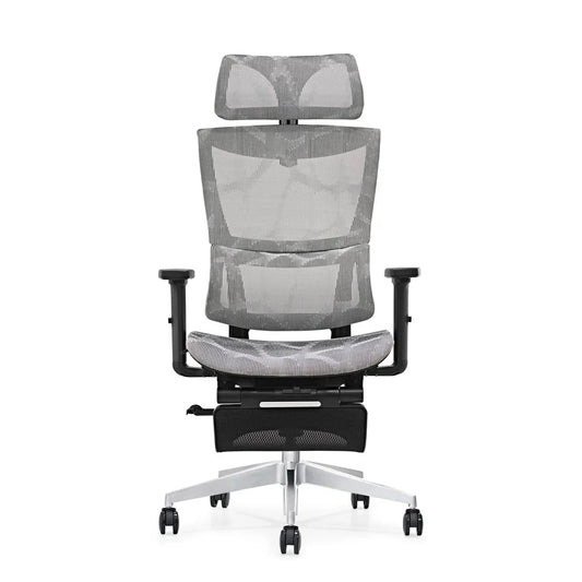 HKM-070867 Ergonomic Mesh Swivel Chair with Footrest for Home Office and Gaming