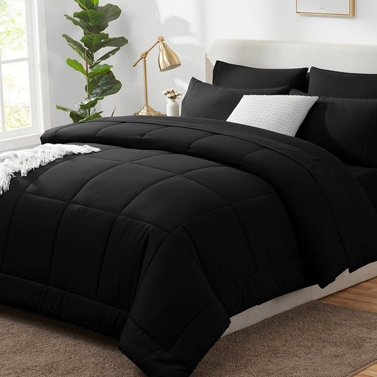 HKM-071251 7-Piece Bedding Set in Various Sizes and Colors for Ultimate Comfort