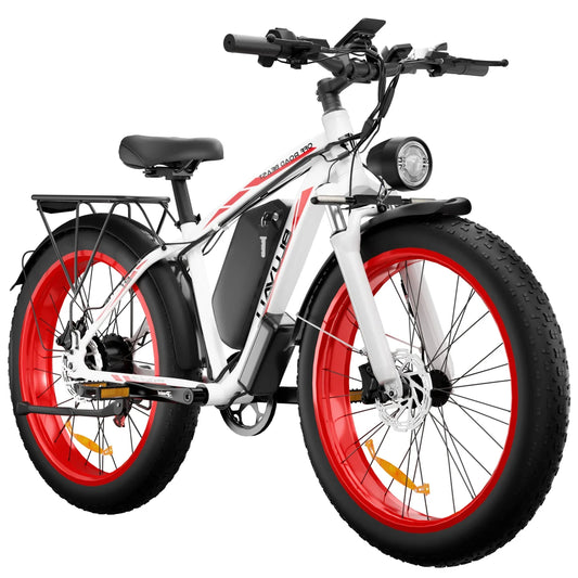 HKM-071635 26" 4.0 Fat Tire Electric Bike with 1000W Motor, 48V Lithium Battery, 7-Speed Gears, and Hydraulic Disc Brakes
