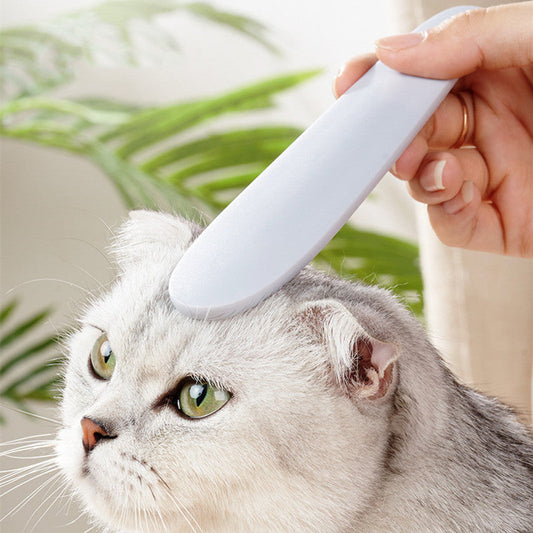 HKM-0754493 Cat Grooming Comb with Massage Function for Shedding and Hair Removal, Portable and Safe for Long and Short Hair Pets