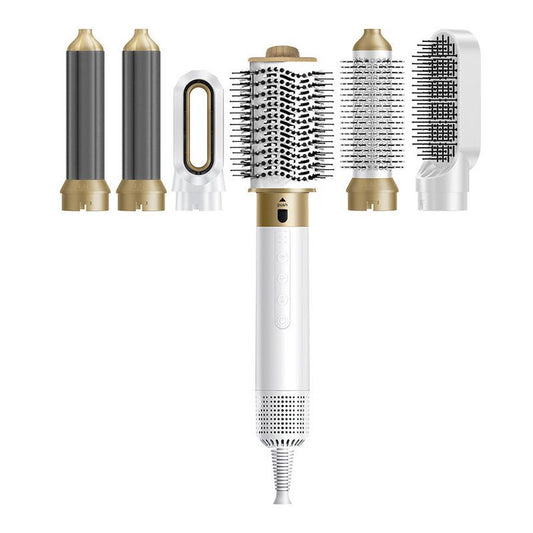 HKM-075667 6-in-1 Multifunctional Hot Air Comb for Curling, Straightening, and Styling Hair