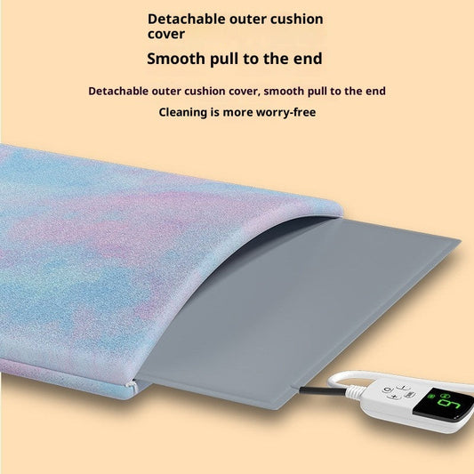 HKM-0804797 Electric Heating Pad for Pets - Waterproof Tie-Dyed Rabbit Hair Blanket, 30x40cm, 45x45cm, 45x70cm