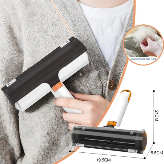 HKM-0820029 2 in 1 Portable Washable Pet Hair Removal Brush for Effortless Cleaning