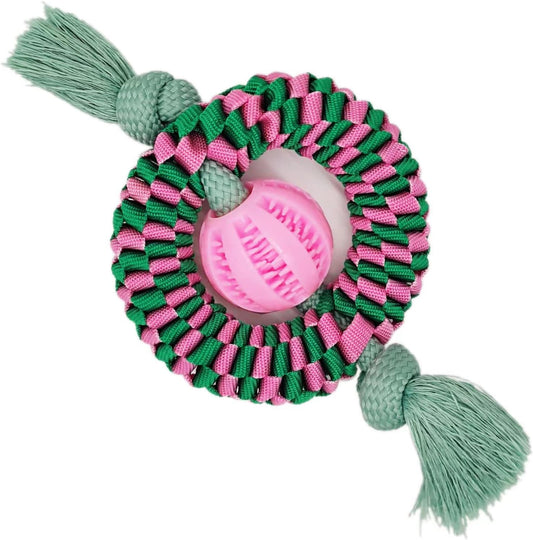 HKM-0821693 Durable Chew Toy for Dogs – Natural Rubber & Nylon for Teeth Cleaning, Exercise, and Interactive Play