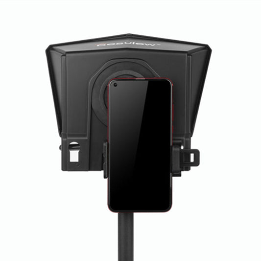 HKM-084819 Portable Smartphone Teleprompter with Adjustable Adapter Rings and Remote Control
