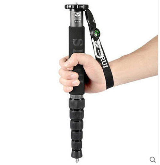 HKM-085971 Portable Carbon Fiber Monopod for SLR Cameras – Adjustable Height 380mm to 1540mm, 10kg Load Capacity