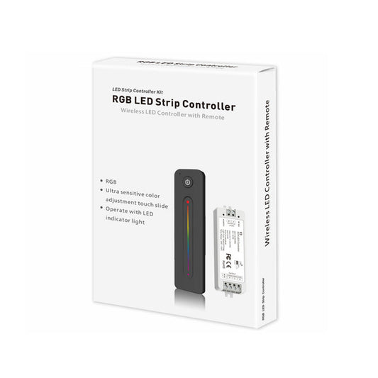 HKM-088403 Wireless RF LED Dimmer Switch for 12V-24V RGB Control - Model V3+R13, 8A Capacity