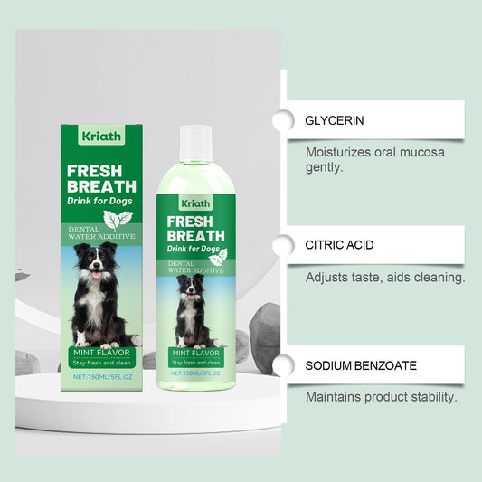 HKM-0887613 Dog Breath-Freshening Drinking Water with Glycerin and Citric Acid