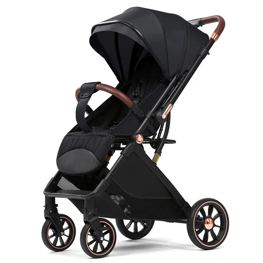 HKM-091539 Elegant Lightweight Multifunctional Baby Stroller Travel System - Compact and Foldable Pushchair for Easy Transport