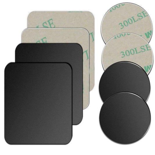 HKM-092051 Magnetic Mobile Phone Bracket Iron Sheet - Matte Silver & Black Options