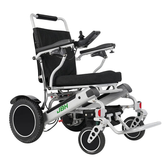 HKM-093523 Electric Wheelchair 500W Dual Motor for Elderly, Removable Battery, Lightweight Aluminum Alloy, 20km Range, Black