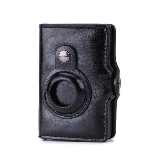 HKM-094675 Men's PU Leather Multifunctional Card Holder Wallet with Banknote Clip and Card Slots