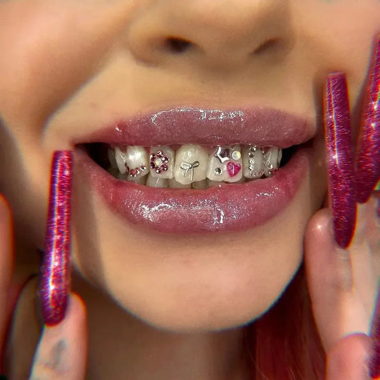 HKM-096275 Shimmering Dental Teeth Gems for Stunning Smile Enhancement