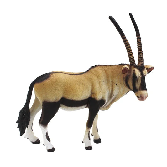 HKM-096787 Miniature Oryx Wild Animal Model for Kids - Collectible Toy, 6.9 x 10.1 x 5.3 CM