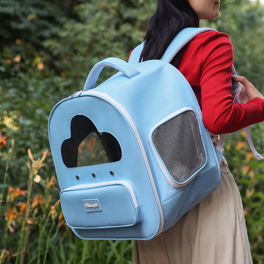 HKM-0990269 Soft Nylon Cat Carrier Bag with Large Capacity and Panoramic Design in Assorted Colors