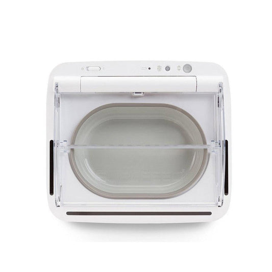 HKM-099411 Automatic Induction Pet Feeder with Stainless Steel Double Bowl for Odor-Free Feeding
