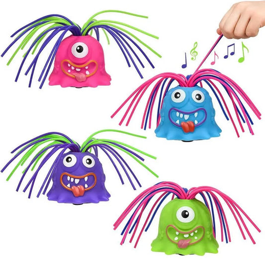 HKM-101203 Screaming Hair Pulling Monster Toy for Ages 2 and Up - Funny Halloween Fidget Fun
