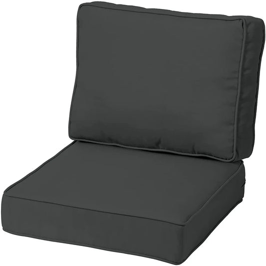HKM-101907 Medium Outdoor Patio Cushion Set for Chairs and Bathtubs - Versatile Lumbar and Seat Comfort