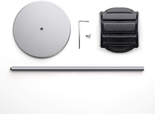 HKM-104531 Metal Helmet Holder Stand for Earphones - Space-Saving Design in Grey Aluminum Alloy