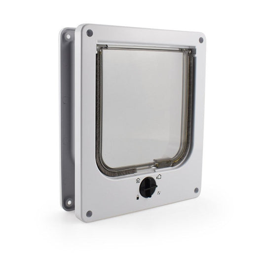 HKM-1049277 Interior Cat and Dog Door with Rotary Lock and Magnetic Closure - Weatherproof, Multiple Sizes Available