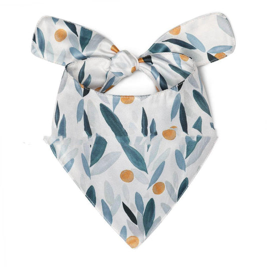 HKM-1056957 Summer Floral Pattern Dog Scarf and Saliva Towel in Various Colors