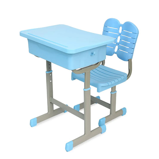 HKM-106131 Modern Metal School Desk and Chair Set for Classroom Use