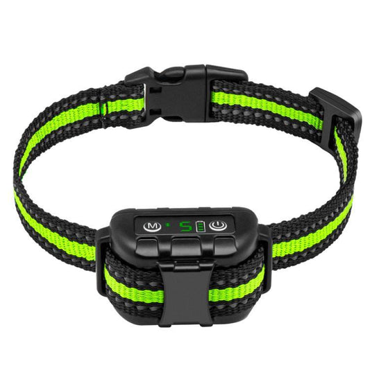 HKM-108179 Intelligent Bark Control Device with Digital Display and Adjustable Shock Mode - IP67 Waterproof