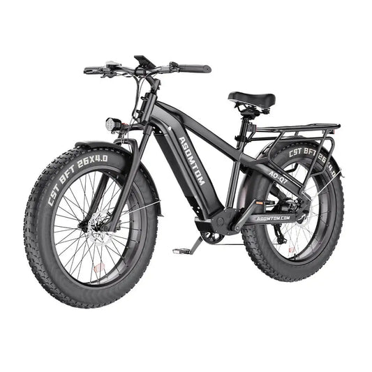 HKM-108627 Aluminum Alloy Electric Bike with 48V Battery, 15Ah, 7-Speed, 20" Fat Tires, Central Motor, Disc Brakes, 30-50km/h Speed