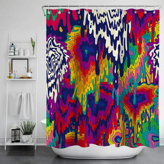 HKM-109011 All-Polyester Digital Print-Free Shower Curtain in Multiple Colors and Sizes