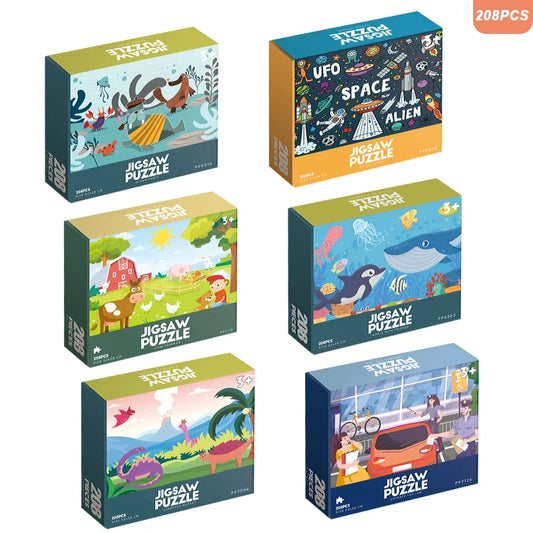 HKM-111187 280-Piece Paper Jigsaw Puzzle for Kids and Adults - Educational DIY Toy, Cartoon Style, Suitable for Ages 3 & Up