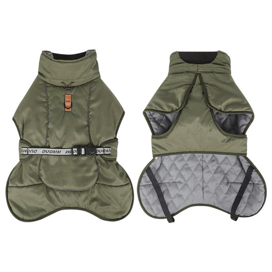 HKM-1123261 Thick Warm Dog Clothing in Multiple Colors and Sizes for Cold Weather