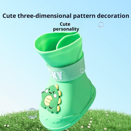 HKM-1154493 Waterproof Anti-Slip Dog Shoes for Medium and Large Breeds, Multiple Sizes Available