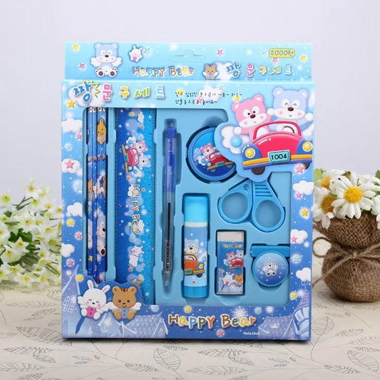HKM-120787 Kids Multi-Function Pencil and Ruler Stationery Set for School and Office Supplies