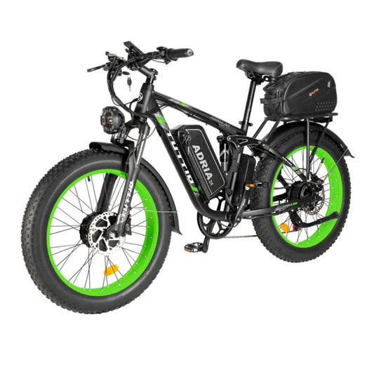 HKM-121363 4000W Dual Motor Electric Fat Tire Bike with Long Range 52V Battery and 7-Speed Gear System