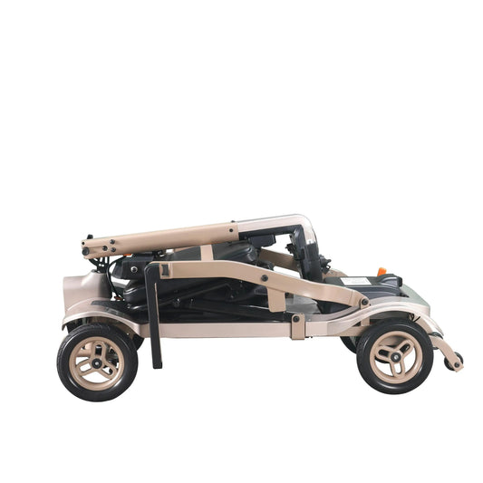 HKM-121683 Lightweight Portable Folding Electric Scooter - 4 Wheels, 120W Motor, 20Ah Battery, 100kg Capacity